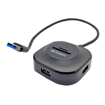 HUB USB 3.0 3 X USB/ 1 X SD/ 1X MICRO SD EXBOM UH-R33 PT