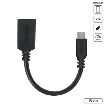 ADAPTADOR USB TIPO C (M) X USB (F) OTG PCYES