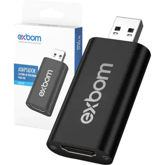 ADAPTADOR CONVERSOR HDMI (F) X USB 2.0 (M) EXBOM