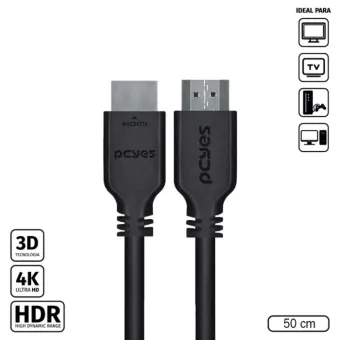 CABO HDMI 50CM PCYES 2.0V COBRE PHM20-05