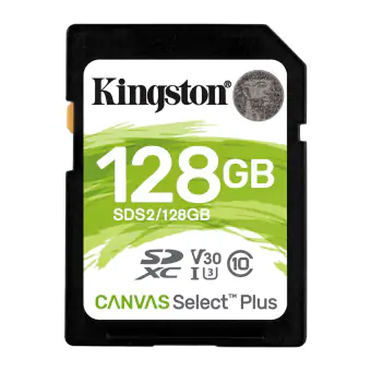 CARTÃO SD SDXC 128GB KINGSTON CANVAS SELECT PLUS SDS2/128GB