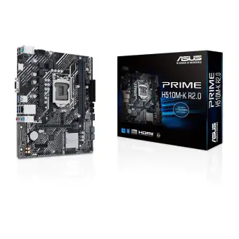 PLACA MÃE ASUS PRIME H510M-A R2.0 INTEL LGA 1200 DDR4 MICRO ATX
