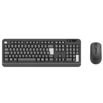 KIT TECLADO E MOUSE SEM FIO PCYES COMFORT ERGONOMICO