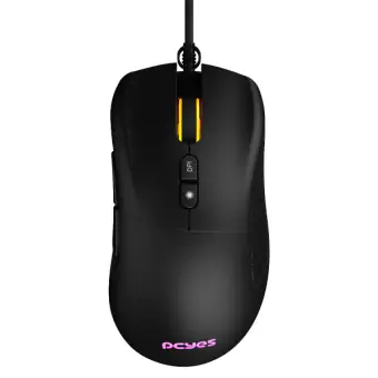 MOUSE GAMER PCYES GAIUS 12400 DPI RGB 6 BOTOES - PMGGBV