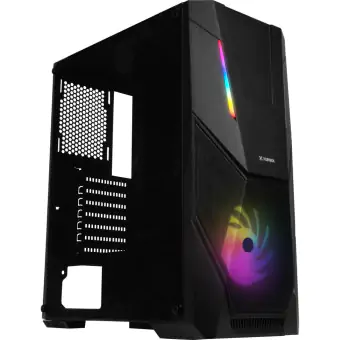 GABINETE GAMER FORTREK BLACK HAWK PRETO RGB
