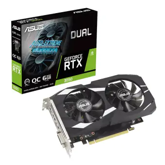 PLACA DE VÍDEO NVIDIA ASUS DUAL RTX 3050 OC 6GB GDDR6