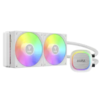 WATER COOLER GAMDIAS AURA GL 240 V2 240MM ARGB INTEL/AMD BRANCO