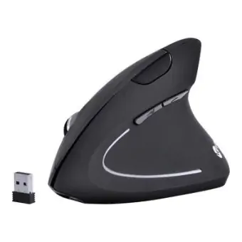 MOUSE SEM FIO VINIK POWER FIT VERTICAL PRETO WIRELESS