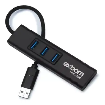 ADAPTADOR HUB EXBOM RJ-45 3 USB 3.0 10/100/1000MBPS