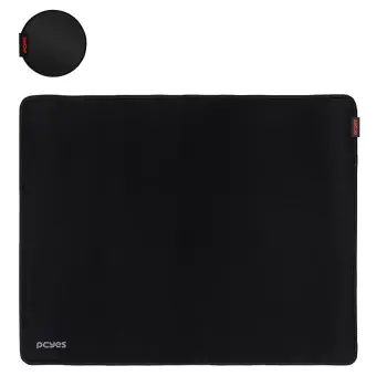 MOUSE PAD PCYES BLACK STANDARD PRETO 36x60MM - PMC36X30B