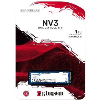 SSD M.2 1TB NVME KINGSTON NV3 6000 MB/S 4000 MB/S SNV3S