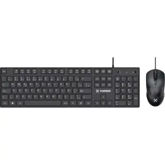 KIT MOUSE E TECLADO FORTREK C13 OFFICE PRETO