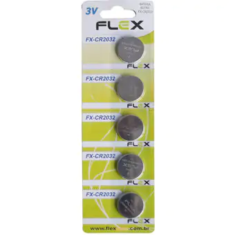 BATERIA BOTAO LITHIUM 3V CR2032 FLEX