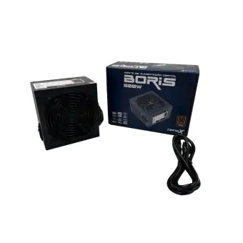 FONTE GAMER CERTO X BORIS 500W 80 PLUS BRONZE PFC C/CABO