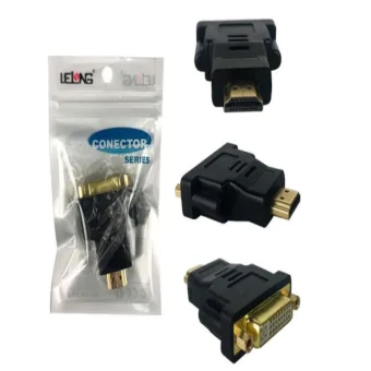 CONVERSOR HDMI (M) X DVI (F) LELONG LE-5511