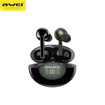 FONE DE OUVIDO GAMER LED BLUETOOTH V5.3 IPX6 MODE LOW LATENCY AWEI T12P