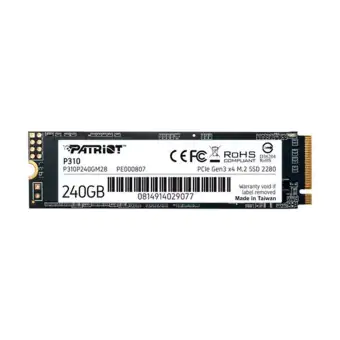SSD M.2 240GB NVME PATRIOT P320 1700 MB/S 1000 MB/S P310P240GM28