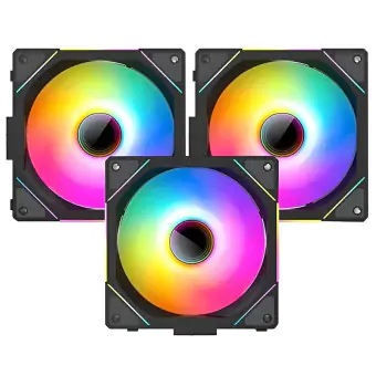 KIT 3 COOLERS RGB TEUCER JM-1 REVERSE 12X12 120MM JM-12X12