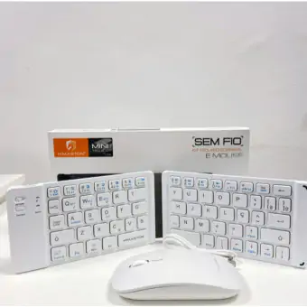 KIT TECLADO E MOUSE DOBRAVEL H MASTON JP107 BRANCO