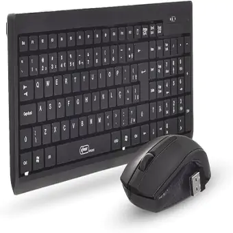 KIT TECLADO E MOUSE SEM FIO SLIM KNUP KP-2012