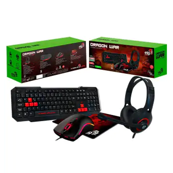 KIT GAMER ELG DRAGON WAR 4 EM 1 CGDW41R