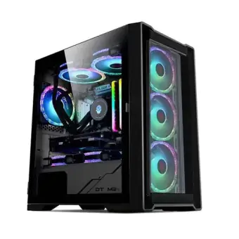 GABINETE GAMER R5 ASTRA BLACK M-ATX LATERAL VIDRO SEM FANS
