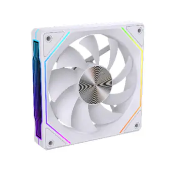 COOLER FAN ROUND 5 NORDWIND REVERSE PWM ARGB 120MM WHITE BOX