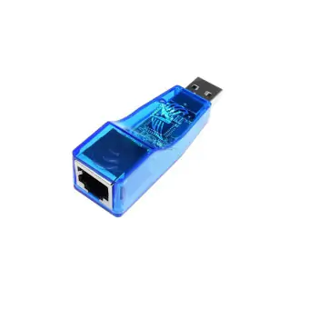 CABO ADAPTADOR USB 2.0 MACHO /RJ45 10/100MBPS FEMEA - AZUL