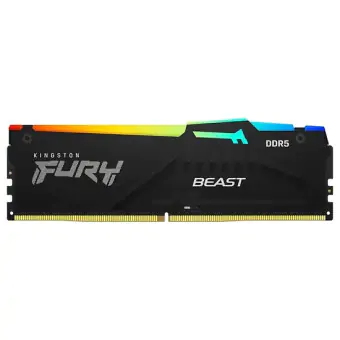 MEMÓRIA 8GB DDR5 5600MHZ KINGSTON HYPERX FURY BEAST RGB