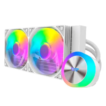 WATER COOLER 240MM DARKFLASH AQUAGLOW DG240 BRANCO