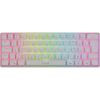 TECLADO GAMER MECANICO FORTREK GRAVITY AIR COMPACT WIRELESS BRANCO