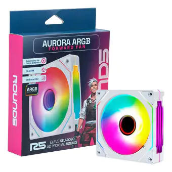 COOLER FAN ROUND 5 AURORA PMW ARGB 120MM WHITE - BOX
