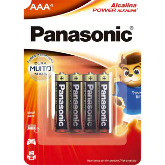 PILHA AAA PANASONIC 4 UNIDADES
