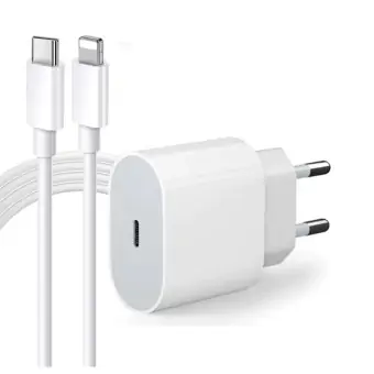 CARREGADOR SAIDA TYPE C COM CABO TYPE C E LIGHTNING FAM