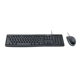 KIT TECLADO E MOUSE LOGITECH MK200 COM FIO