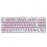 TECLADO GAMER MECÂNICO REDRAGON KUMARA BRANCO USB LED VERMELHO K552W-2 PT-BROWN - Imagem: 1