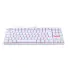 TECLADO GAMER MECÂNICO REDRAGON KUMARA BRANCO USB LED VERMELHO SWITCH BLUE K552W-2 PT-BLUE - Imagem: 2