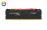 MEMORIA 16GB DDR4 2666MHZ KINGSTON HYPERX FURY PRETO LED RGB KF426C16BBA/16 - Imagem: 1