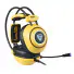 HEADSET GAMER MOTOSPEED H19 AMARELO USB 7.1 LED AZUL - Imagem: 4