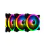 KIT COOLER FAN GAMDIAS AEOLUS M2 LITE LED RGB 5V 120MM 3 UNIDADES PRETO S/ CONTROLADORA M2-1203 - Imagem: 5