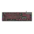 TECLADO GAMER MECANICO T-DAGGER BERMUDA PRETO USB LED VERMELHO SWITCH BLUE T-TGK312-BL PT-RED - Imagem: 1