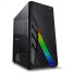 GABINETE GAMER VINIK SCORPIUS PRETO LED RGB LATERAL VIDRO ATX 36668 - Imagem: 1