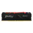 MEMÓRIA 8GB DDR4 3200MHZ KINGSTON HYPERX FURY BEAST PRETO LED RGB KF432C16BBA/8 - Imagem: 1