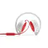 FONE DE OUVIDO HP H2800 BRANCO/ VERMELHO P3 C/ MICROFONE DOBRÁVEL 7CH703JJBC - Imagem: 1