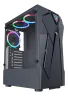 GABINETE GAMER K-MEX REACTOR INFINITE l LED RGB PRETO LATERAL VIDRO ATX CG01KFRH0010BOX - Imagem: 1