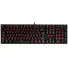 TECLADO GAMER MECÂNICO REDRAGON MITRA PRETO USB LED VERMELHO SWITCH BLACK - Imagem: 1