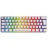 TECLADO GAMER MECÂNICO PCYES ZOT BRANCO USB LED RGB SWTICH OUTEMU BROWN PZWOHBWRGB - Imagem: 1