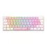 TECLADO GAMER MECÂNICO REDRAGON ANIVIA ROSA/BRANCO LED RGB SWITCH BLUE - Imagem: 1