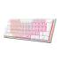 TECLADO GAMER MECÂNICO REDRAGON ANIVIA ROSA/BRANCO LED RGB SWITCH BLUE - Imagem: 2