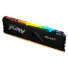 MEMÓRIA 16GB DDR4 3600MHZ KINGSTON HYPERX FURY BEAST RGB PRETO KF436C18BBA/16 - Imagem: 2